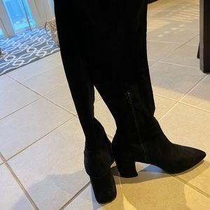 Black over the knee Steve Madden boots size 8. Only worn for one season